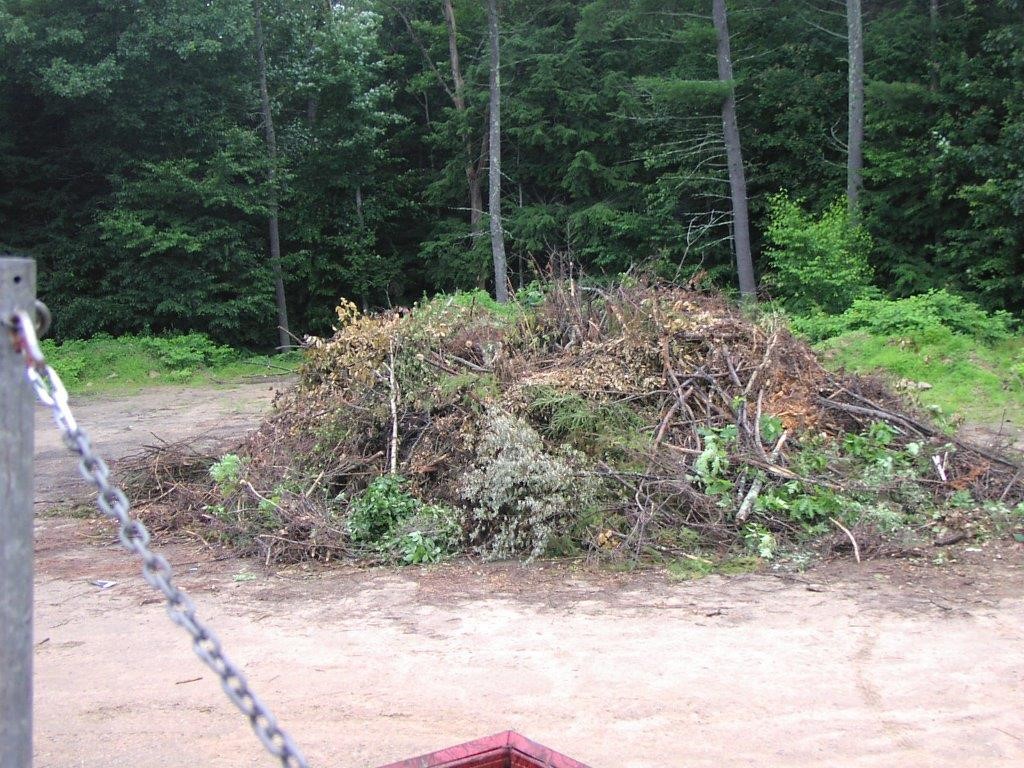 image of brush pile, legal to burn 