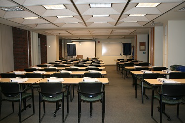 an image of an empty classroom