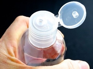 an open cap of a soap bottle