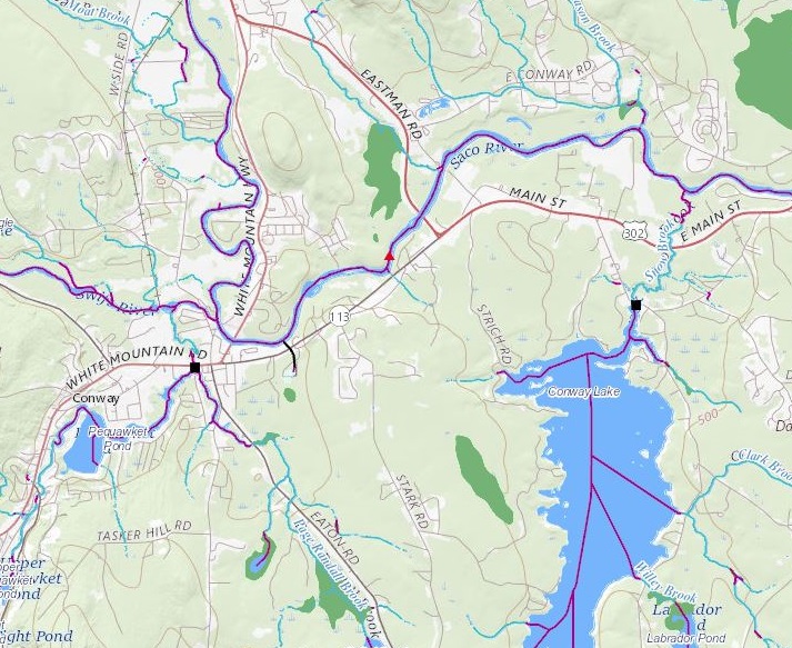Screenshot of a map