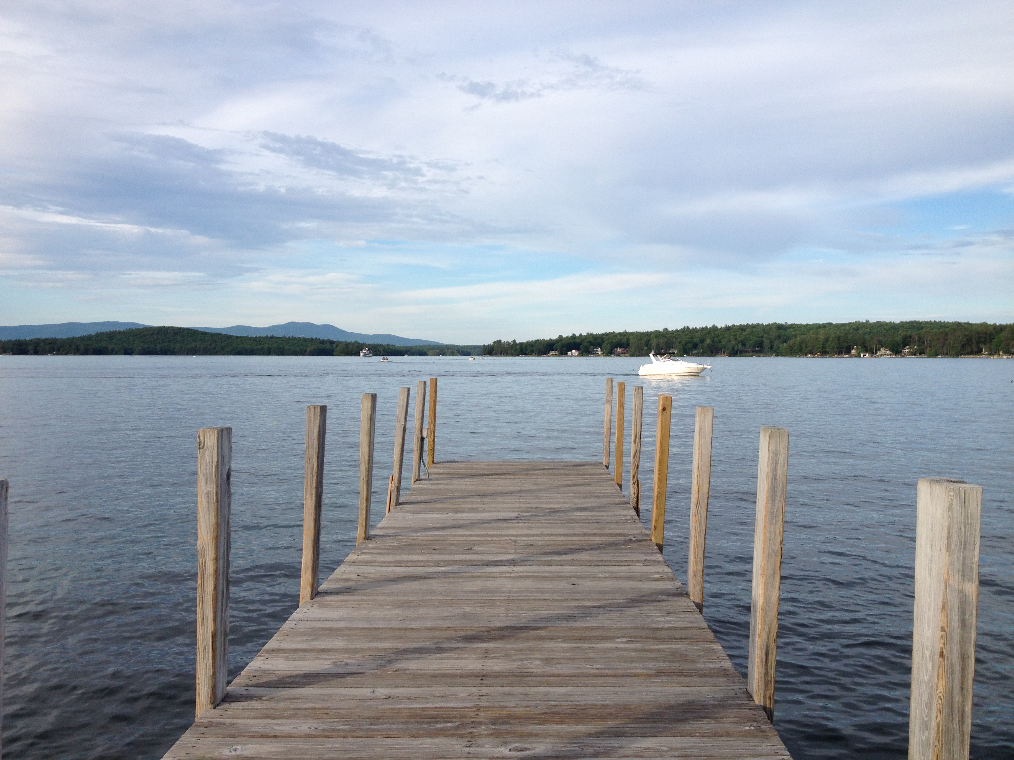 Photograph of a dock and water.