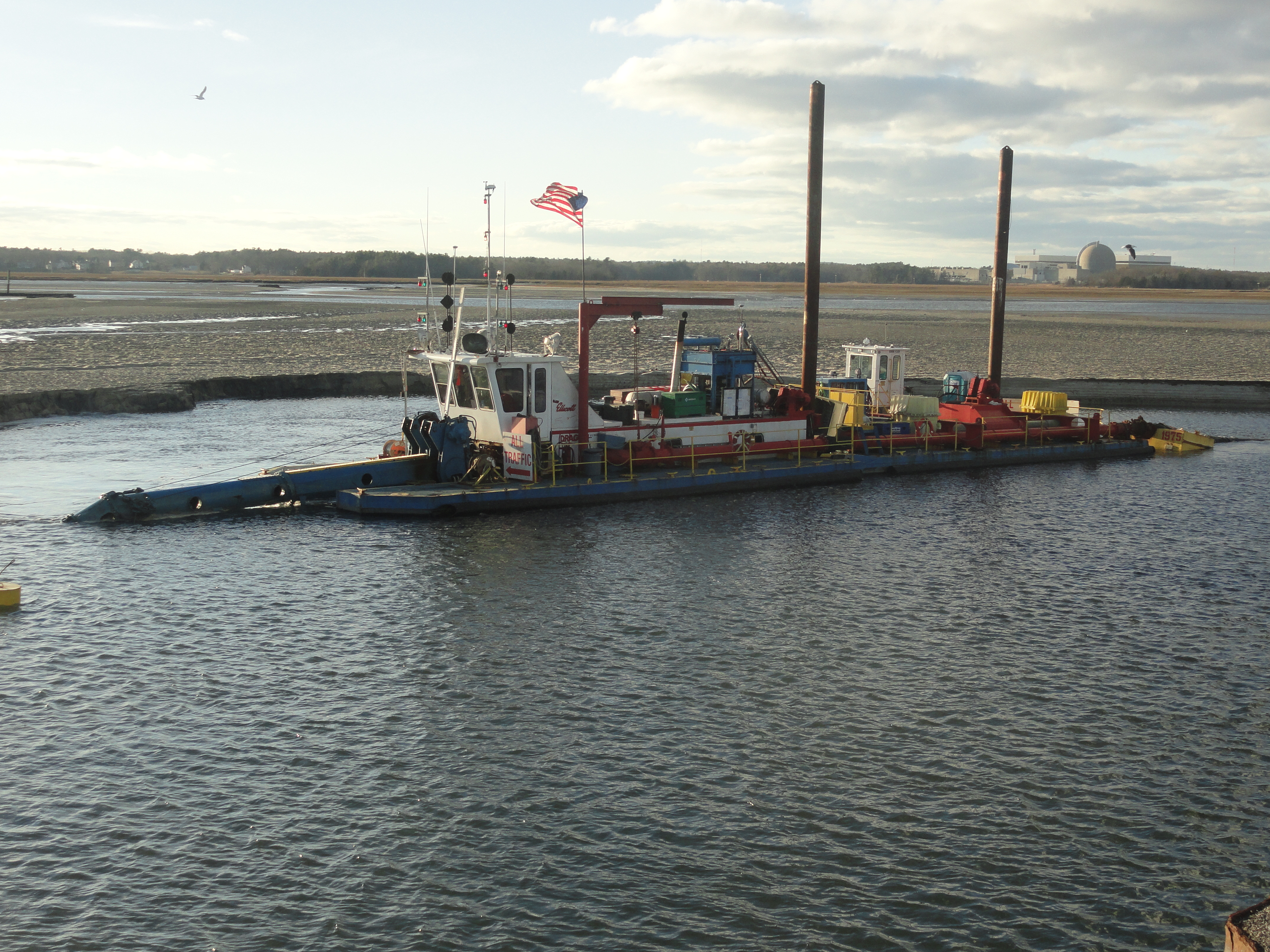 hydraulic cutterhead pipeline dredge in Hampton-Seabrook Harbor