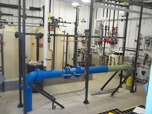 water pipes in a room