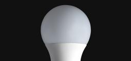 closeup of an LED bulb