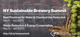 Graphic listing sustainable brewery summit events