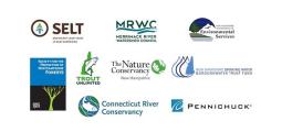 Collection of nine logos from the partner organizatinos in voloved in the NH Source Water Protection Partnership.