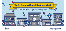 illustration announcing small business week