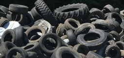 large pile of black vehicle tires