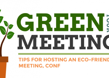 Title screen of the "Green your Meeting" video